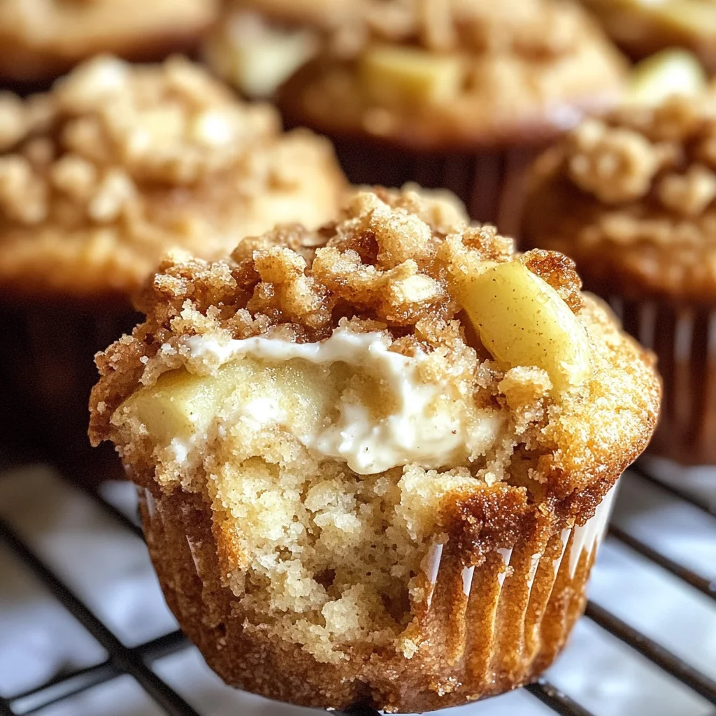 Apple Crisp Cheesecake Muffins for Cozy Fall Mornings