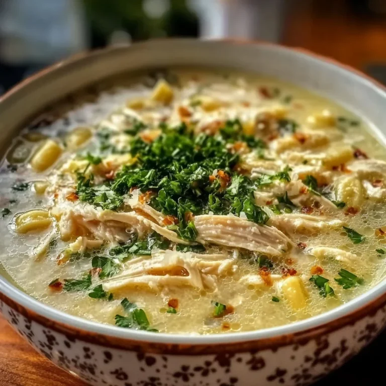 Garlic Parmesan Chicken Soup