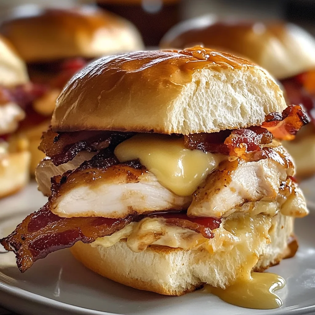 Maple Chicken Bacon Sliders