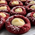 Red Velvet Cream Cheese Thumbprint Cookies A Festive Twist On A Classic