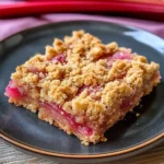 Best Amish Oatmeal Rhubarb Bars with Crumb Topping