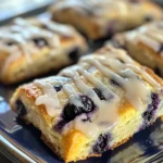 Delicious Blueberry Biscuits with Zesty Lemon Glaze