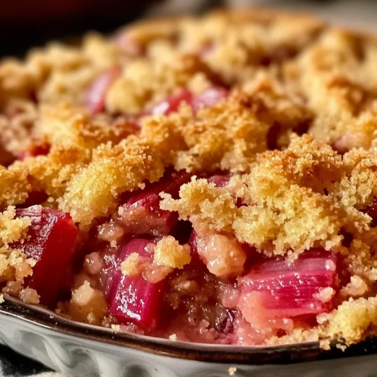 Easy Classic Rhubarb Dump Cake Recipe with 3 Ingredients for Quick Desserts