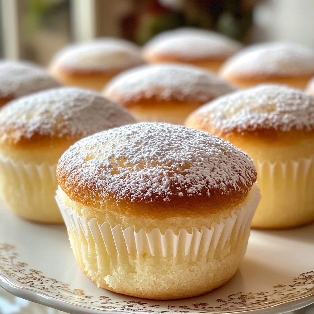 Fluffy Japanese Cotton Cheesecake Cupcakes