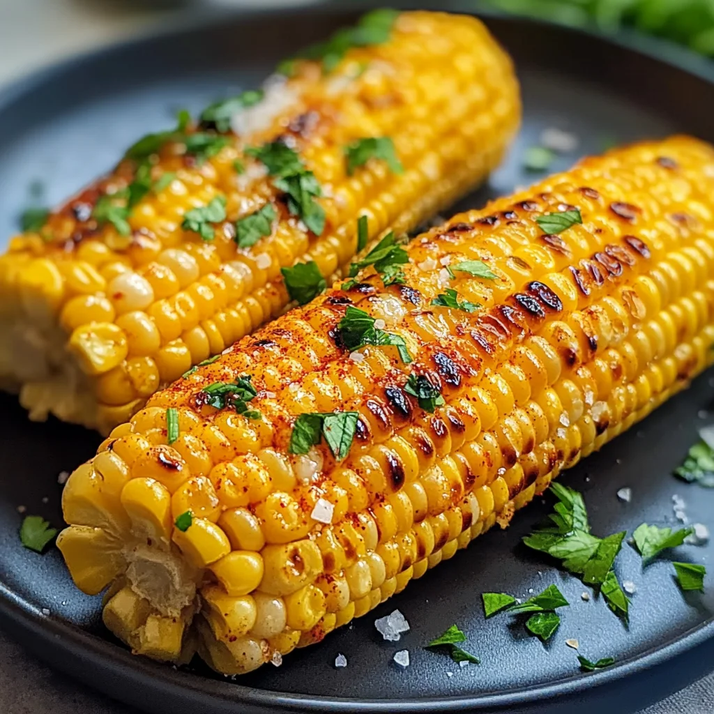 Golden Air Fryer Corn on the Cob