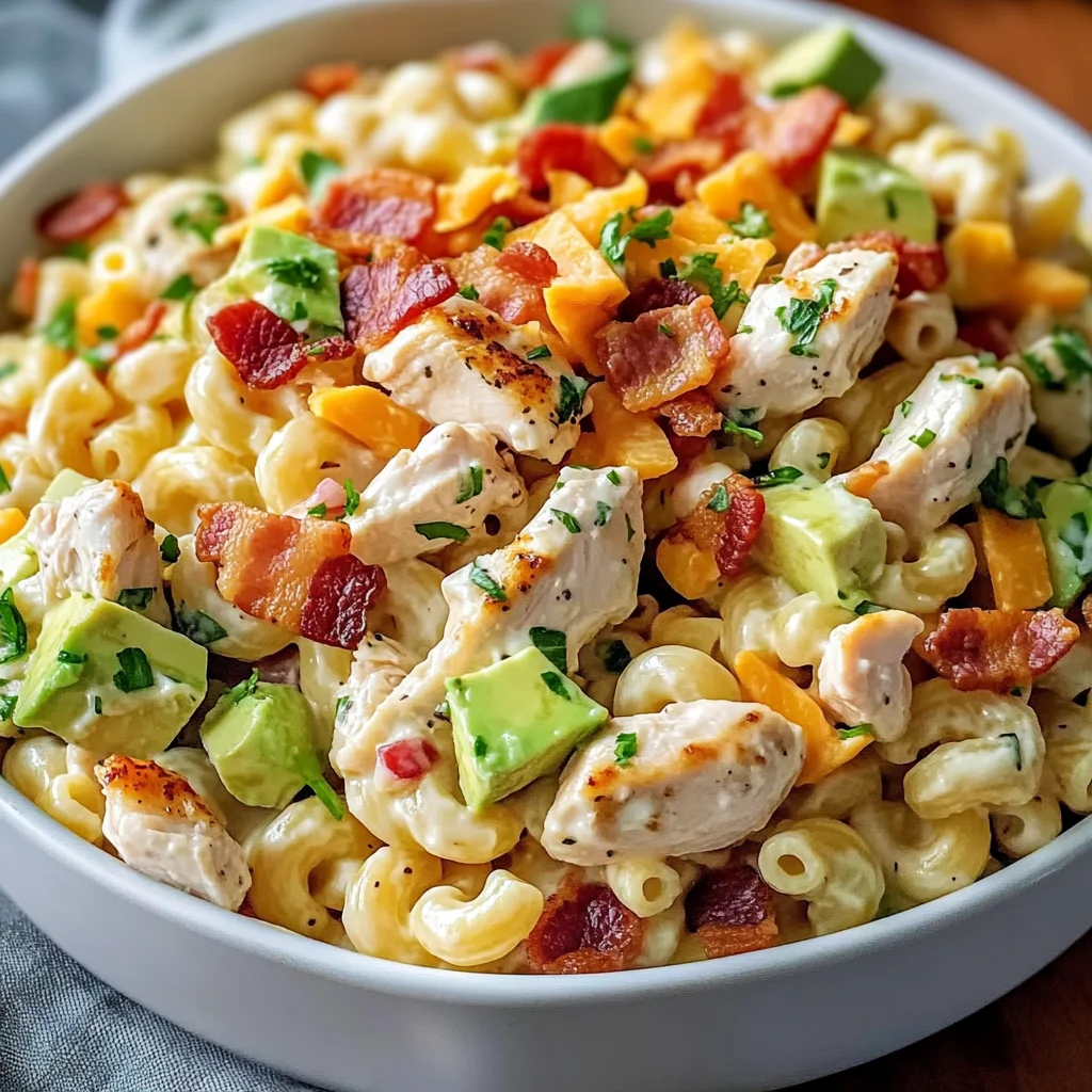 Irresistible Creamy Chicken Pasta Salad