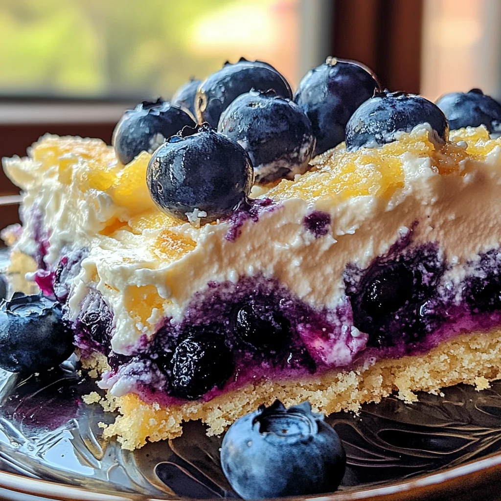 Lemon Blueberry Cheesecake Dump Cake