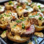 Loaded Baked Potato Steak Bites: A Flavor Explosion!