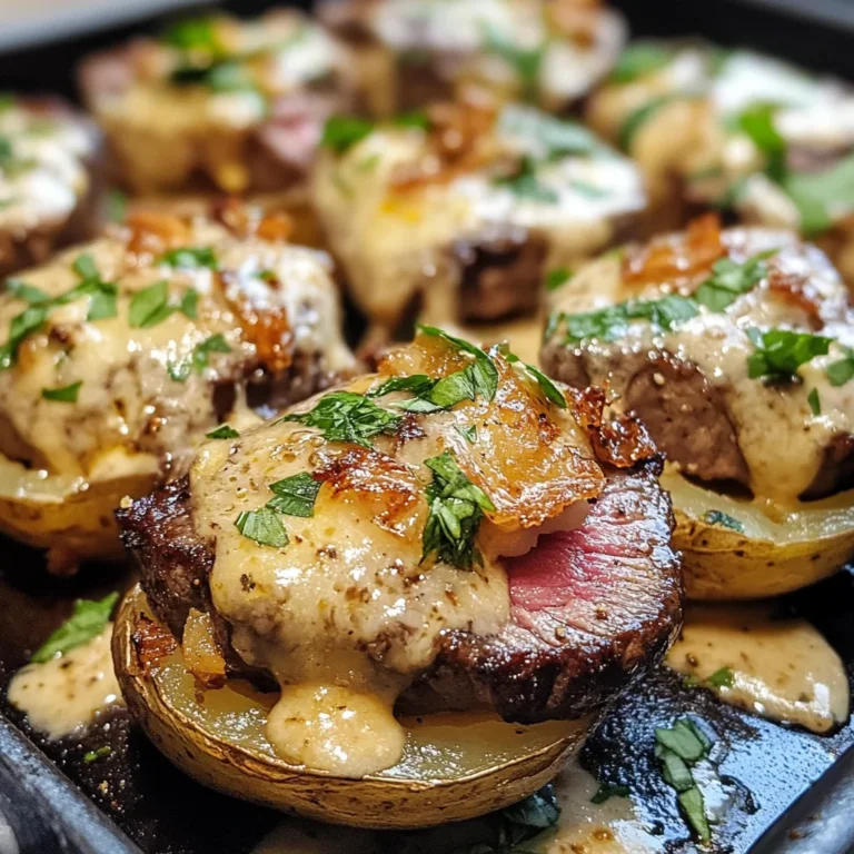 Loaded Baked Potato Steak Bites: A Flavor Explosion!
