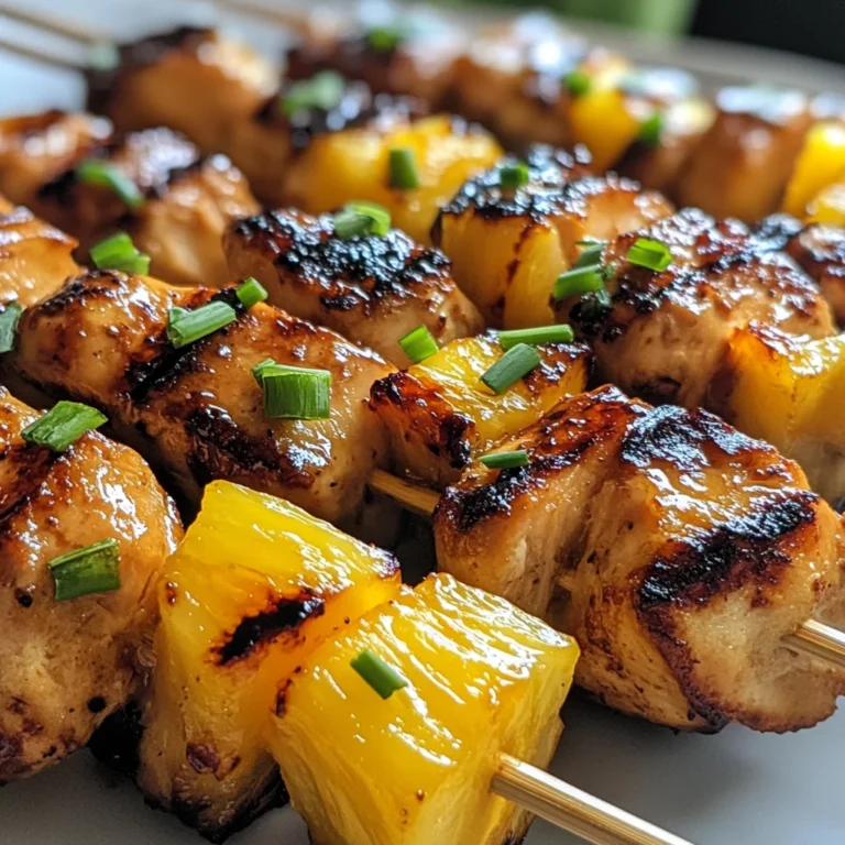 Pineapple Chicken Kabobs
