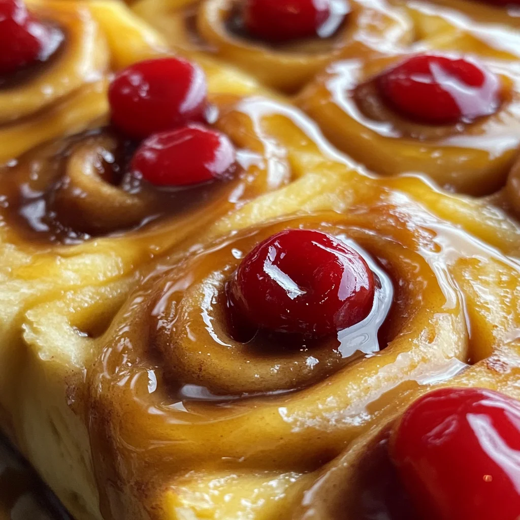 Pineapple Upside Down Cinnamon Rolls