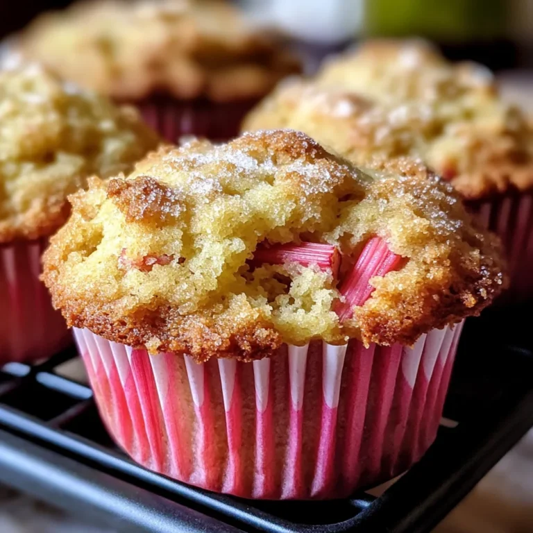 Simple Rhubarb Muffins with Buttermilk