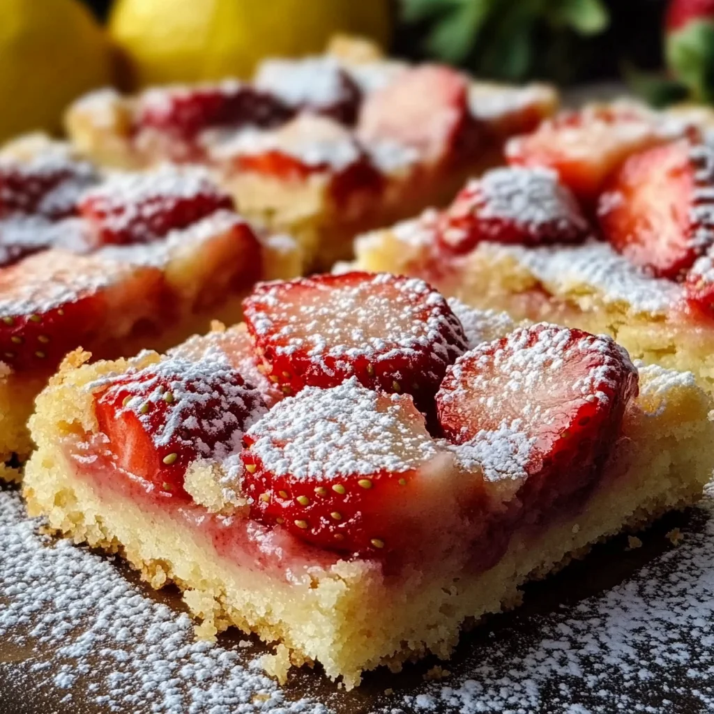 Strawberry Shortbread Bars