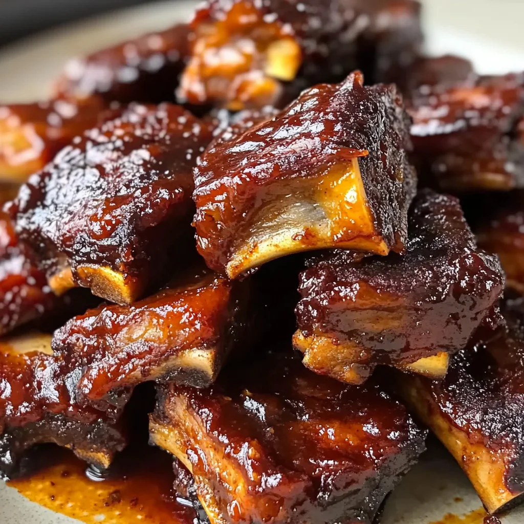 Tasty Grilled BBQ Beef Short Ribs
