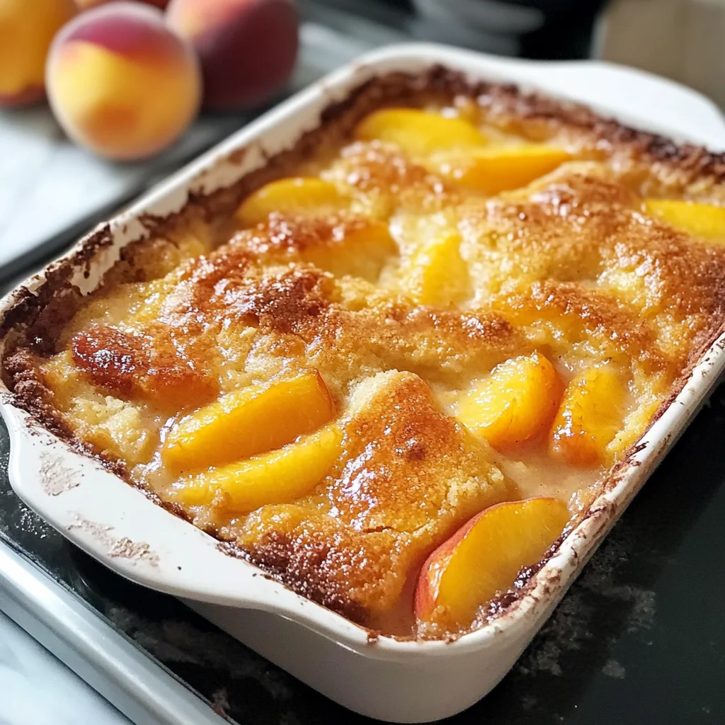 Tasty Homemade Peach Cobbler