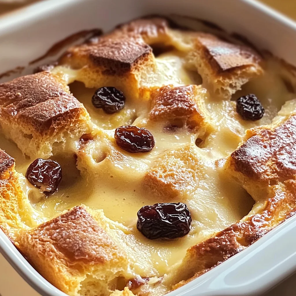 Traditional Hot Cross Buns Bread Pudding